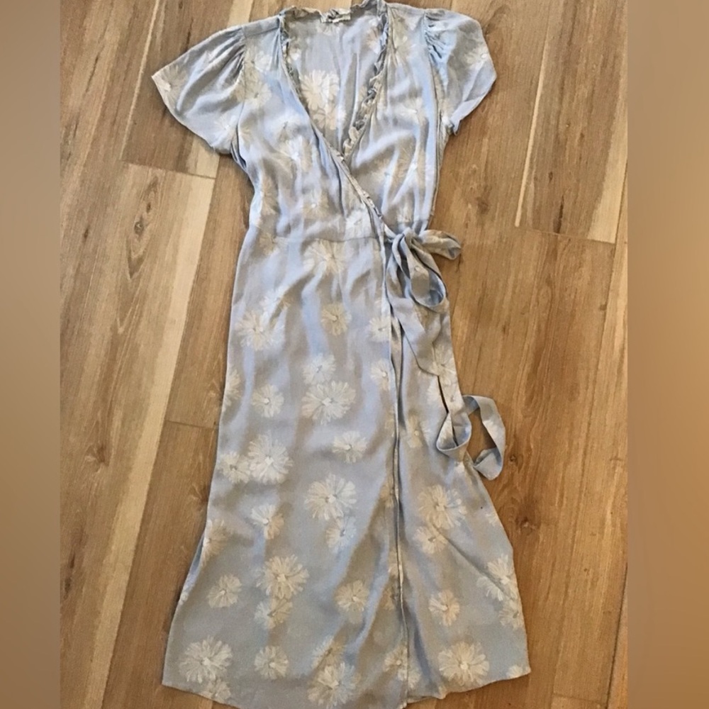 Madewell Floral MIDI Wrap dress M